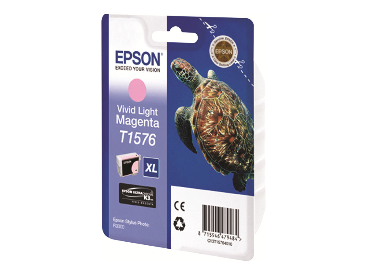 EPSON T1576 Tintenpatrone Vivid Light Magenta Verpackung