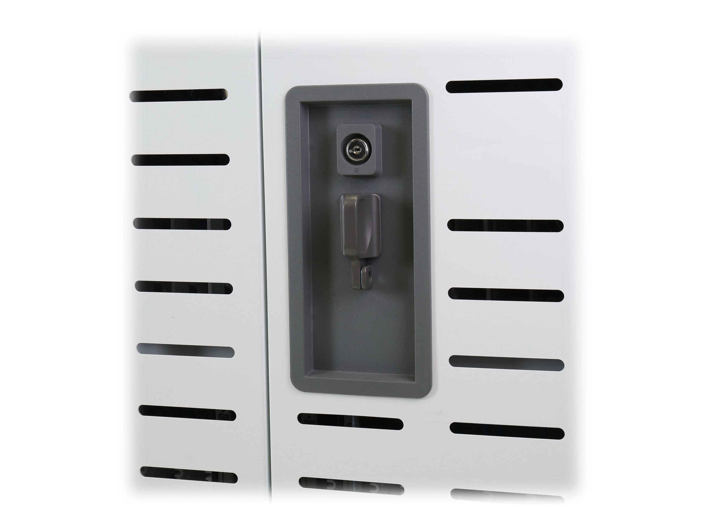 Seitenansicht des ERGOTRON ZIP40 Lade-/Managementwagens