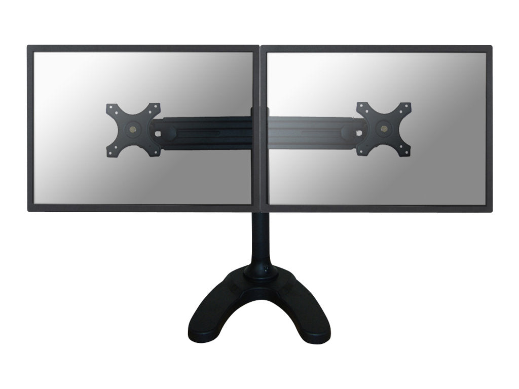 NEOMOUNTS D700DD Desk Mount montiert mit zwei Bildschirmen
