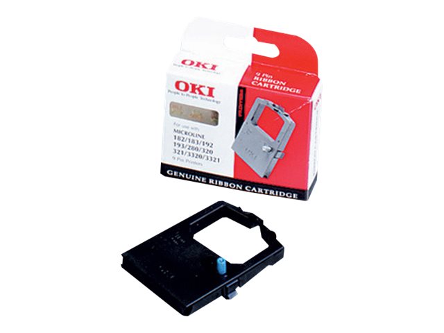 OKI Microline 182, 280, 320, 321, 3320, 3321 Tintenband schwarz Vorderansicht