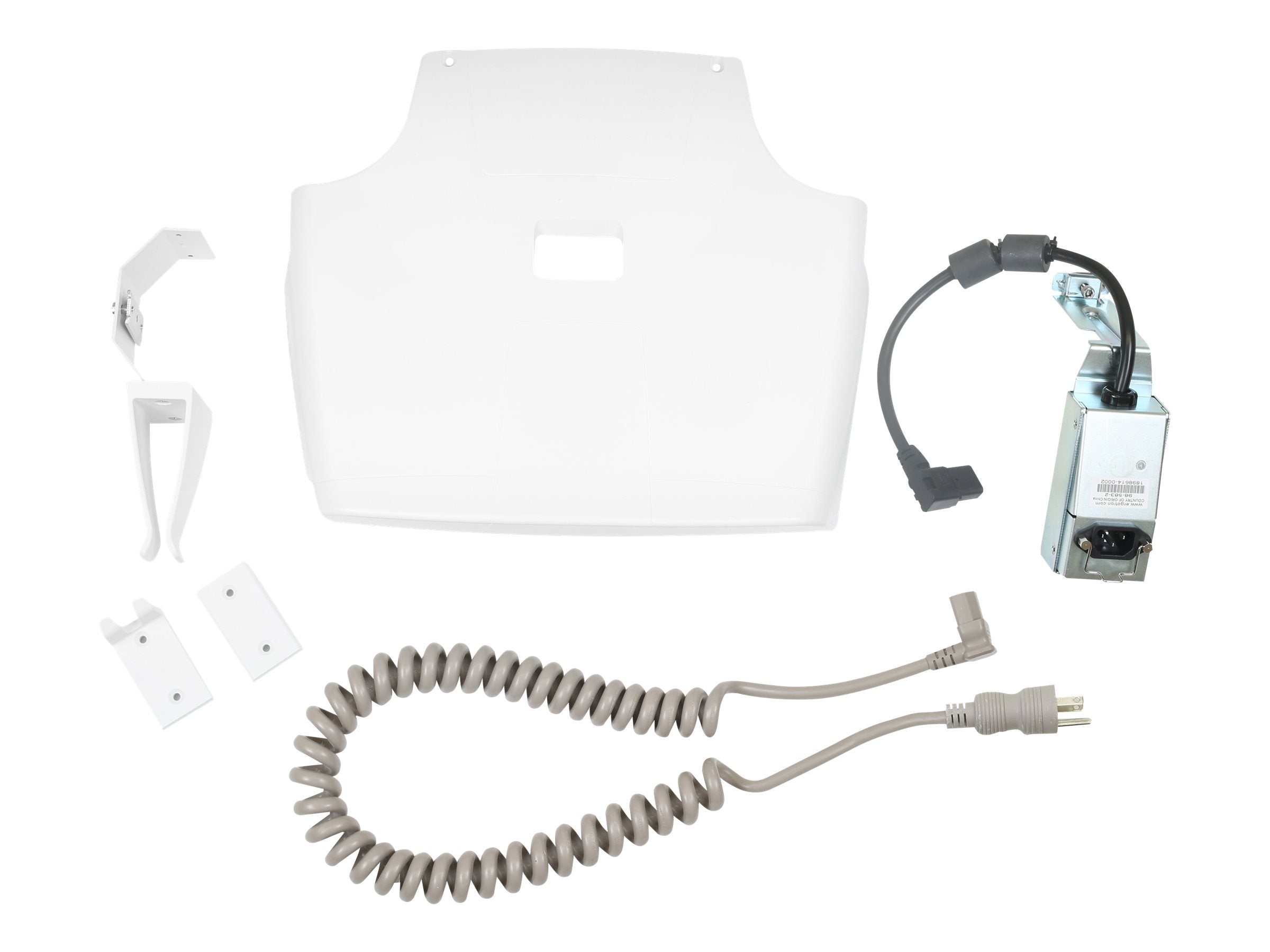 Vorderansicht des ERGOTRON ACCESSORY POWER CORD AND HOOK SYSTEM UPGRADE