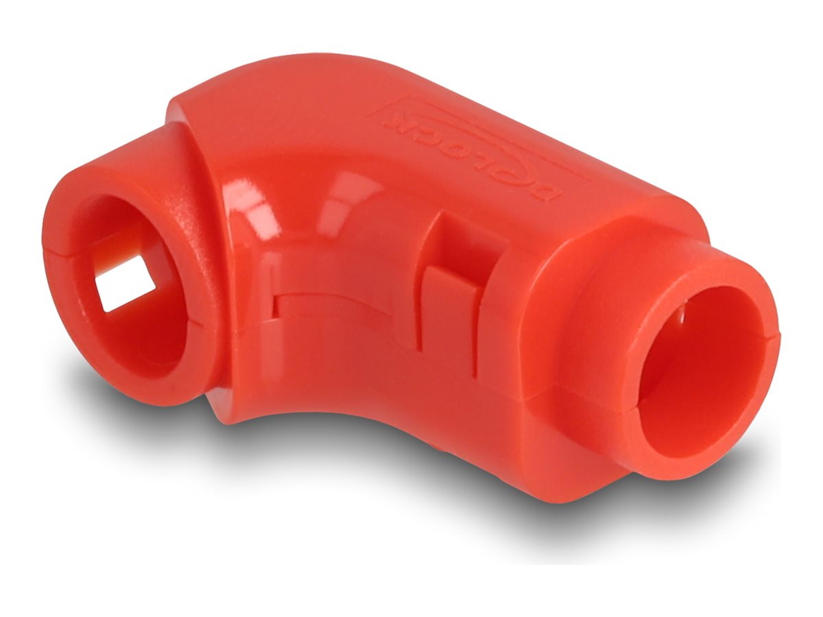 DELOCK Kabel Clips zum Abwinkeln 8 Stuck rot