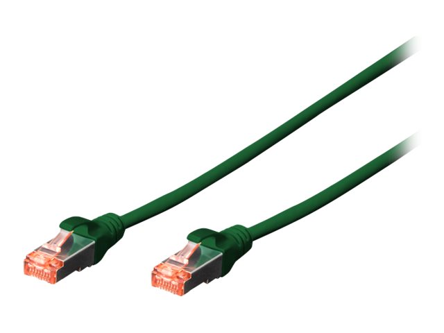 DIGITUS CAT 6 S-FTP Patchkabel Cu LSZH AWG 27/7 0,25 m Vorderansicht