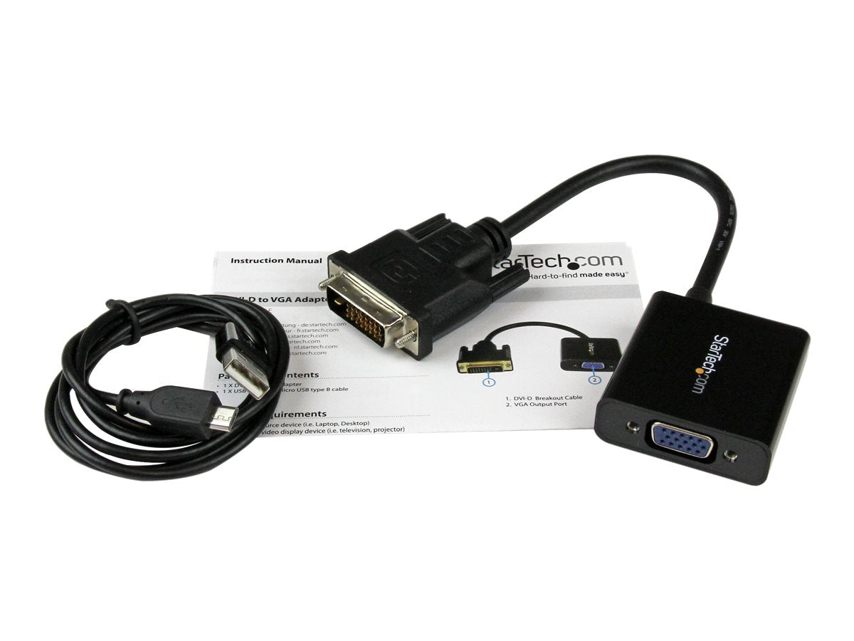 STARTECH.COM DVI-D auf VGA Aktives Video Adapter Detailansicht