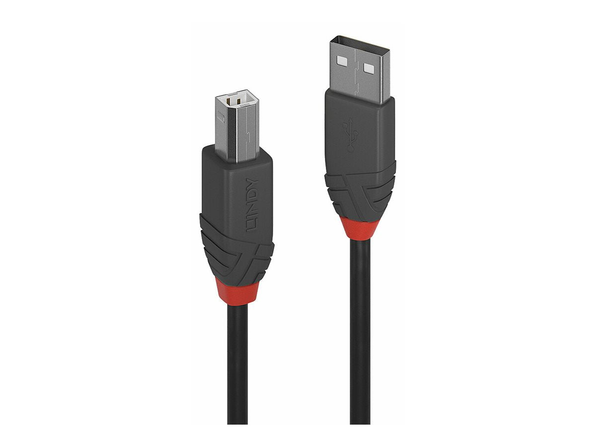 LINDY 3m USB 2.0 A/B Kabel Anthra Line - Verpackung