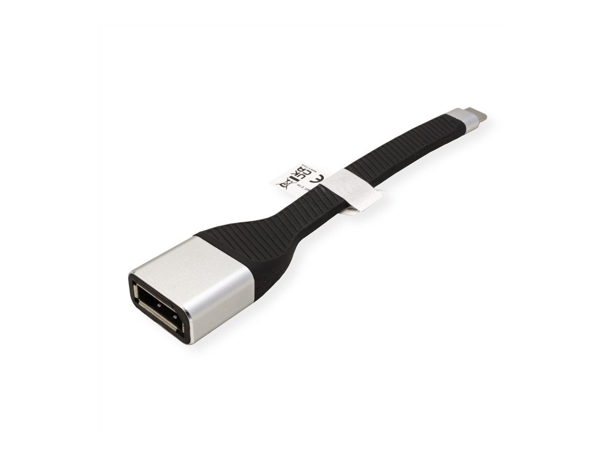 ROLINE Display Adapter USB Typ C - DP ST/BU 0,13m Detailansicht