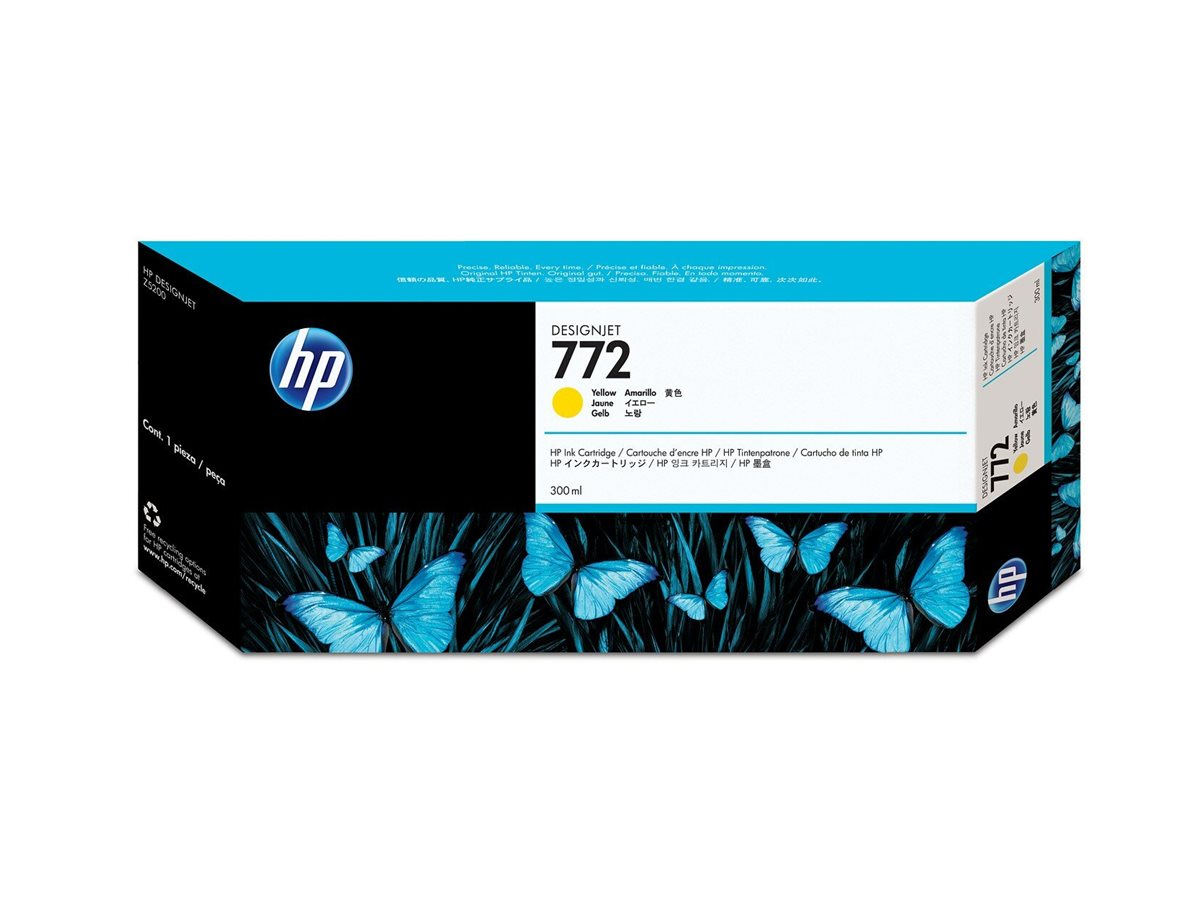 HP 772 original Tintenpatrone CN630A gelb 300ml Verpackung