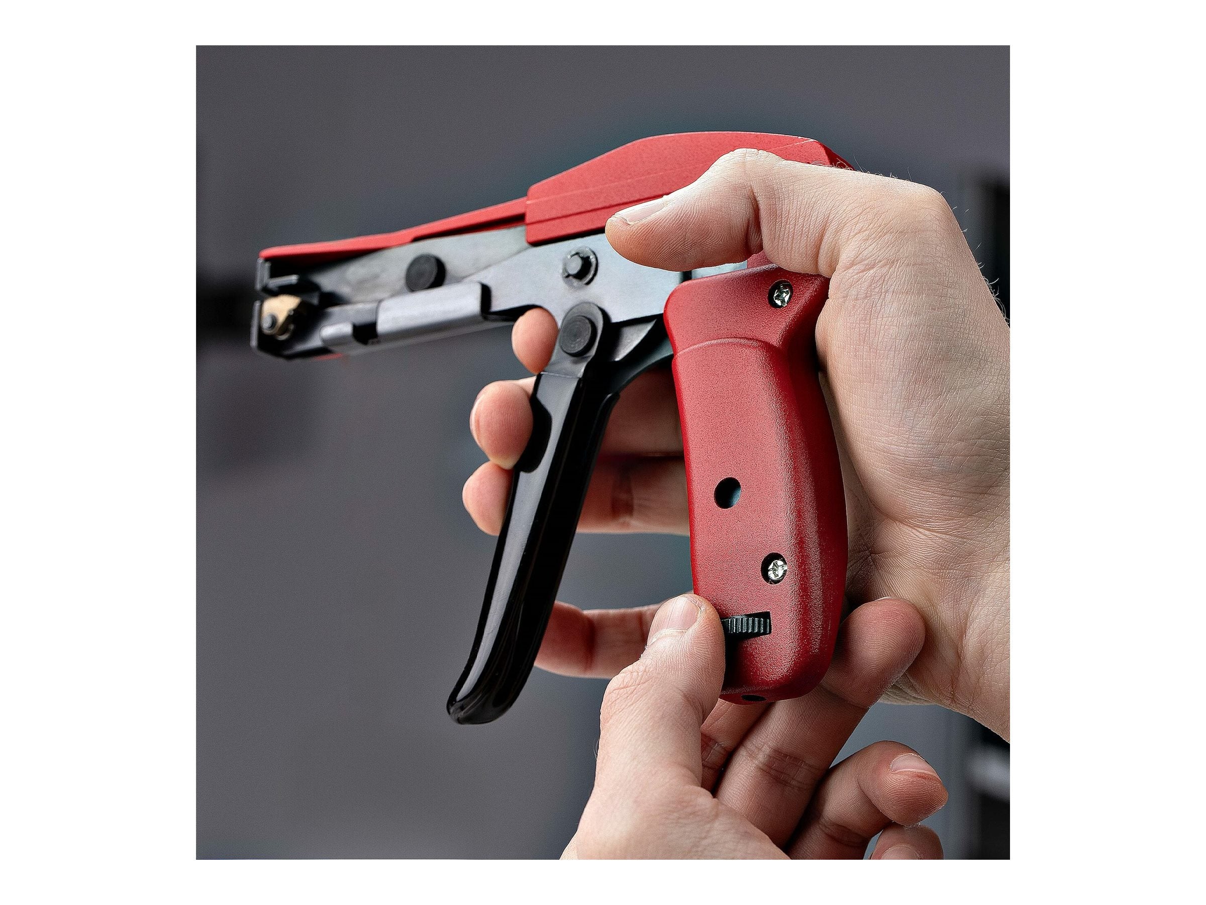STARTECH.COM Kabelbinderzange fur Nylon Kabelbinder Kabelbinder Schneider und Spannwerkzeug Kabelbinder Pistole-Werkzeug