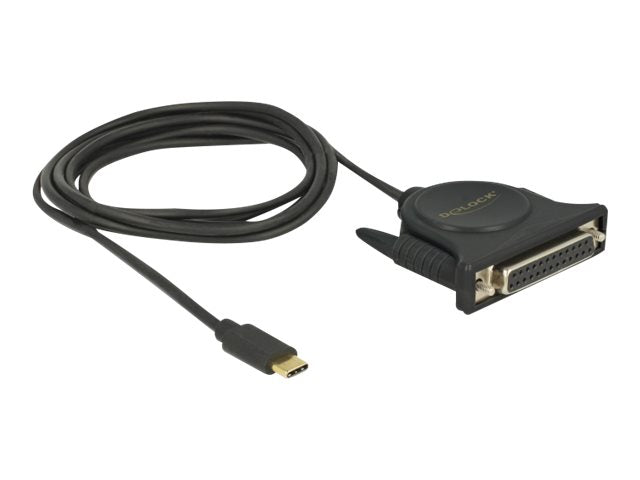 DELOCK Adapter USB Type-C 2.0 Stecker > 1 x Parallel DB25 Buchse - Verpackung