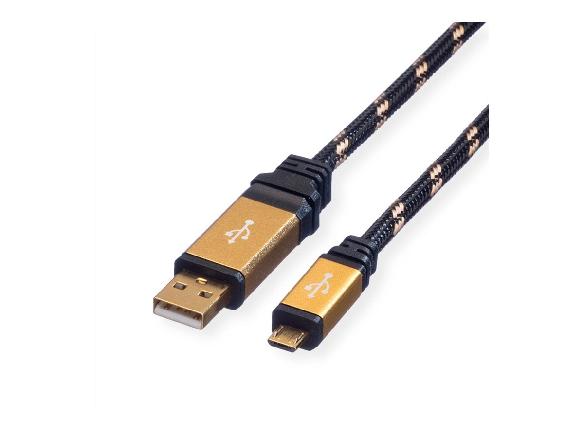 SECOMP ROLINE GOLD USB2.0 Kb A-MicroB ST/ST 0 8 Verpackung