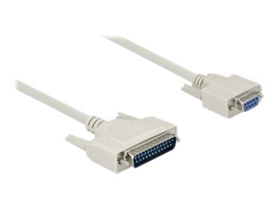 DELOCK Serielles Kabel D-Sub 25 Stecker zu D-Sub 9 Buchse 5m - Verpackung