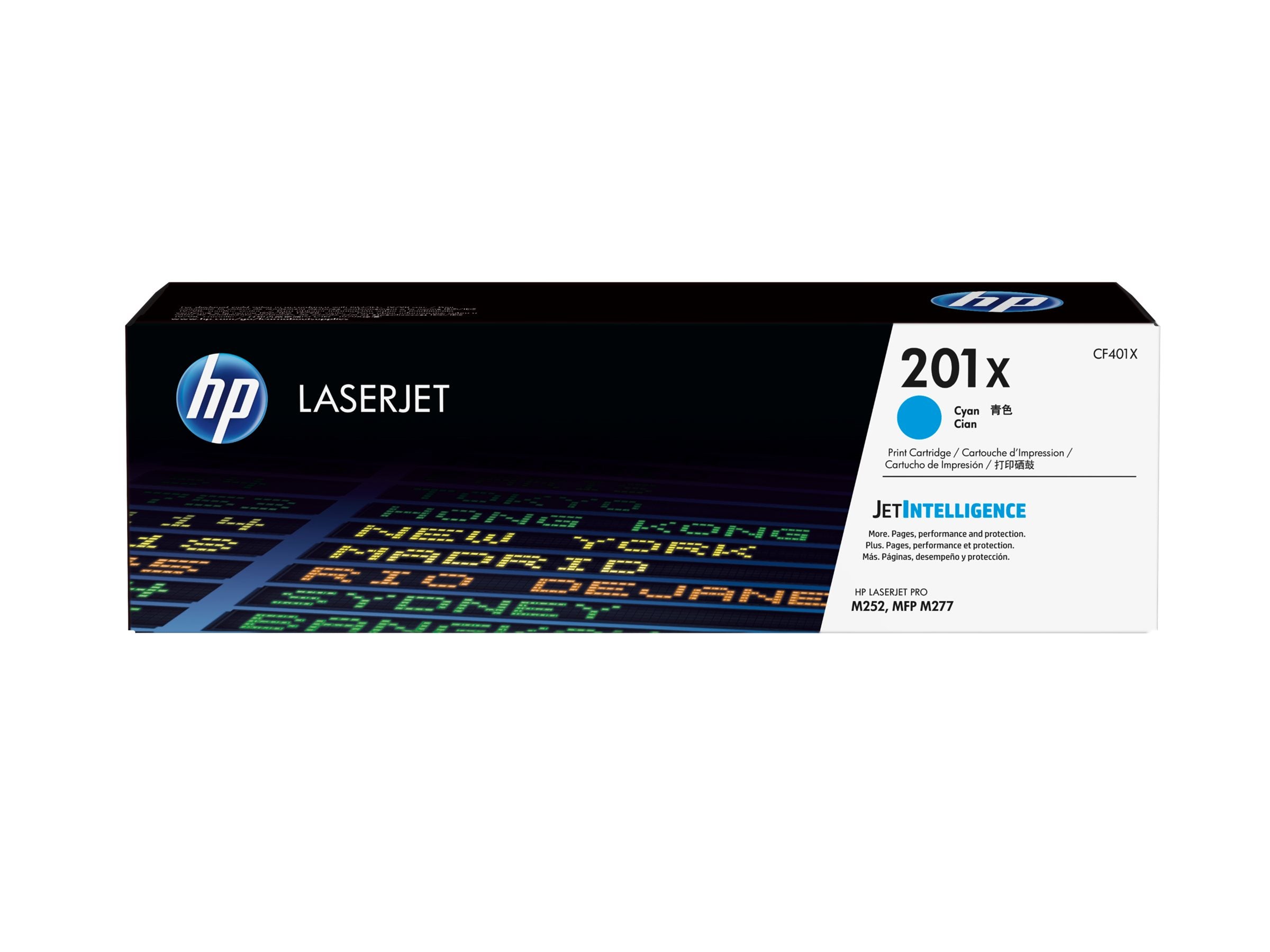 HP 201X original Toner cartridge CF401X cyan Detailansicht