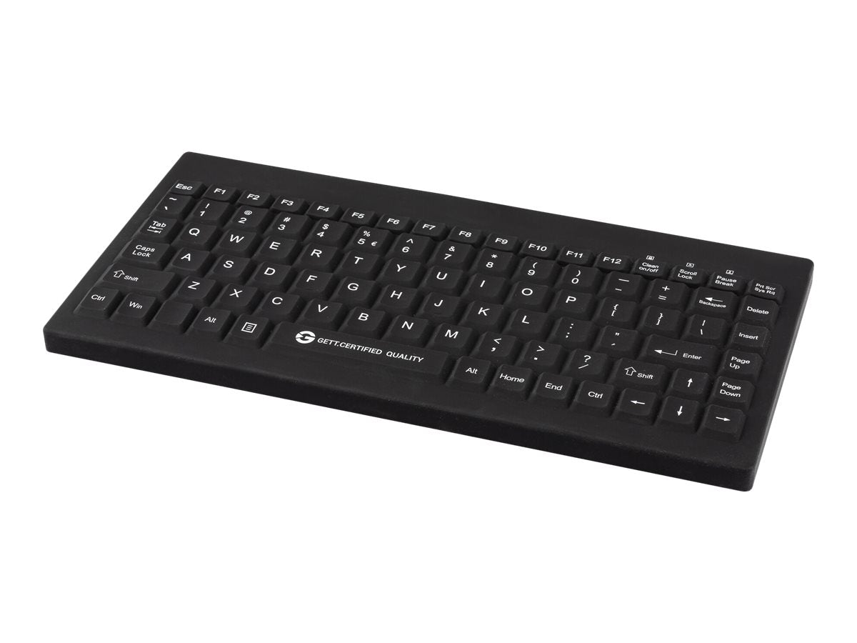 GETT GCQ Cleantype Easy Protect Compact Silikontastatur mit USB-Kabel