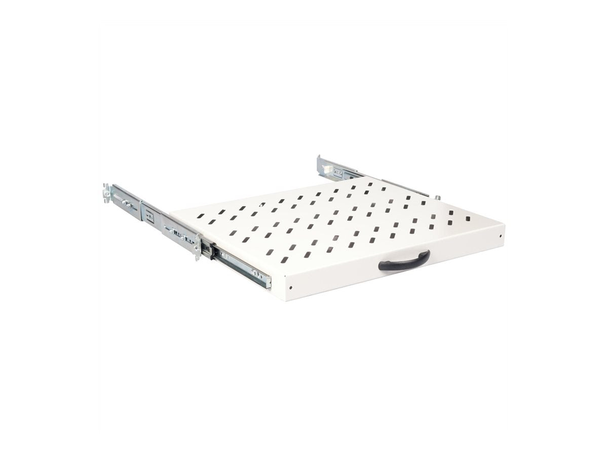 ROLINE Fachboden 48,26cm 19Zoll 1 HE ausziehbar 350 T 25 kg grau - Ausziehfunktion