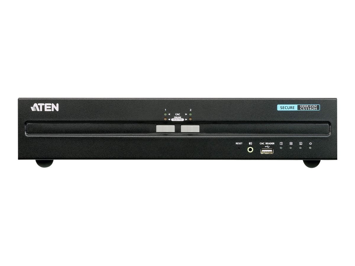 ATEN CS1142H 2-Port USB HDMI Dual Display Secure KVM Vorderansicht