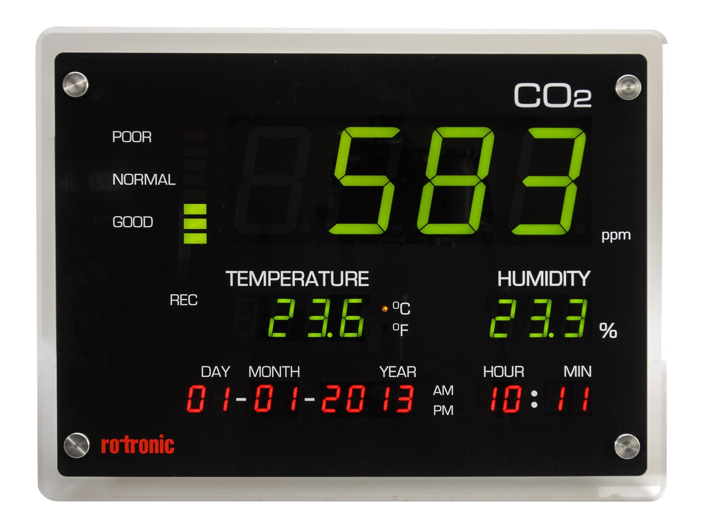 ROTRONIC CO2 Display Vorderansicht