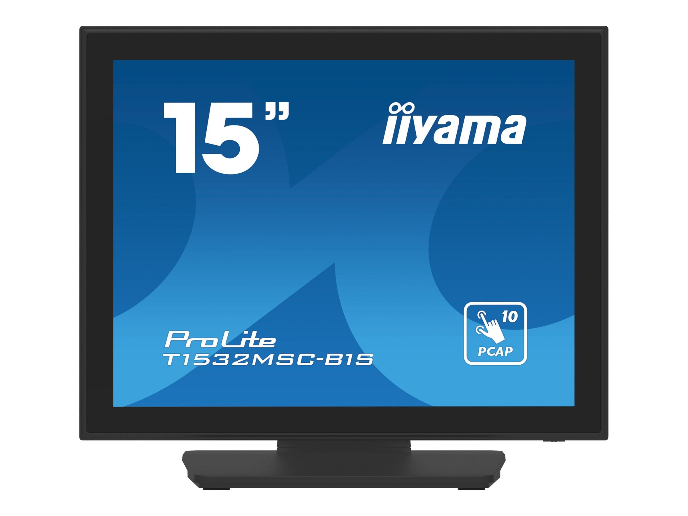 IIYAMA T1532MSC-B1S 15 Zoll Touchscreen Monitor Vorderansicht