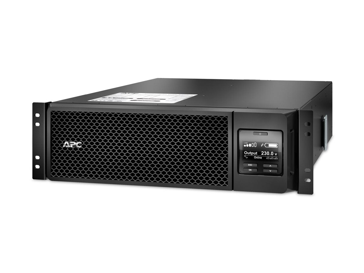 APC Smart-UPS SRT 5000VA RM UPS rack-mountable AC 230V 4500Watt 5000VA Ethernet 10/100 USB output connectors 12 3U Black