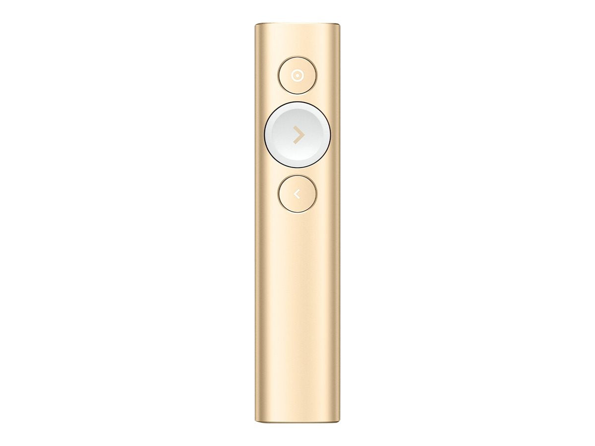 LOGITECH Spotlight Präsentations-Fernsteuerung 3 Tasten Gold - Vorderansicht