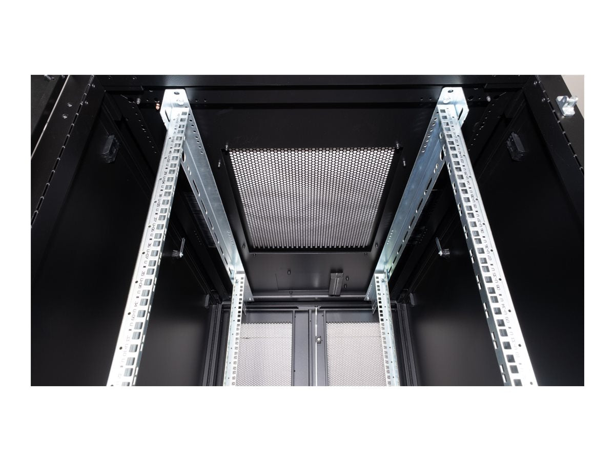 ROLINE Serverschrank 48,26cm 19Zoll 42 HE 800x1200 BxT schwarz - Vorderansicht