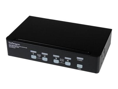 STARTECH.COM 4 Port Dual Link DVI USB KVM Switch - Rückansicht