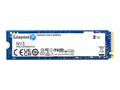 KINGSTON 2000GB NV3 M.2 2280 PCIe 4.0 NVMe SSD - Vorderansicht