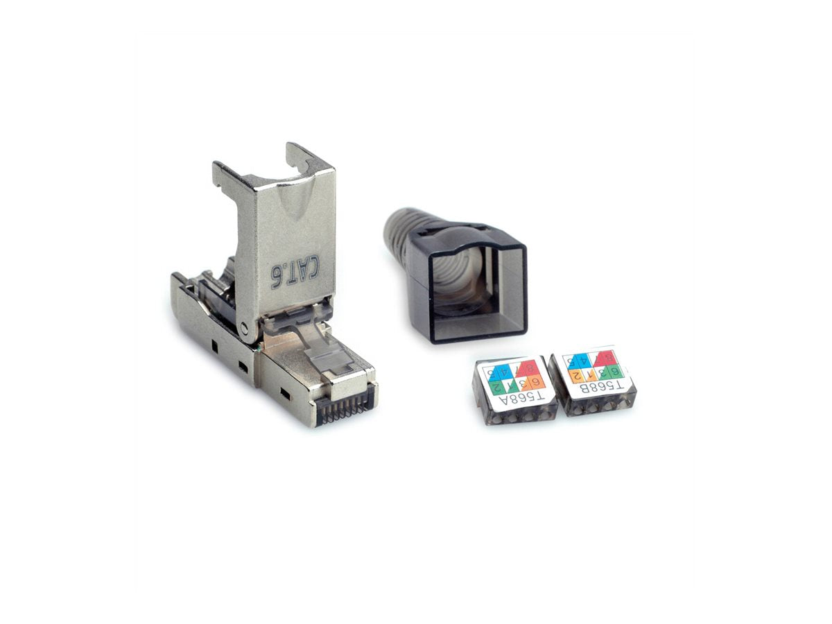 VALUE feldkonfektionierbarer RJ-45 Stecker Kat.6 Class E STP - Anschlussseite
