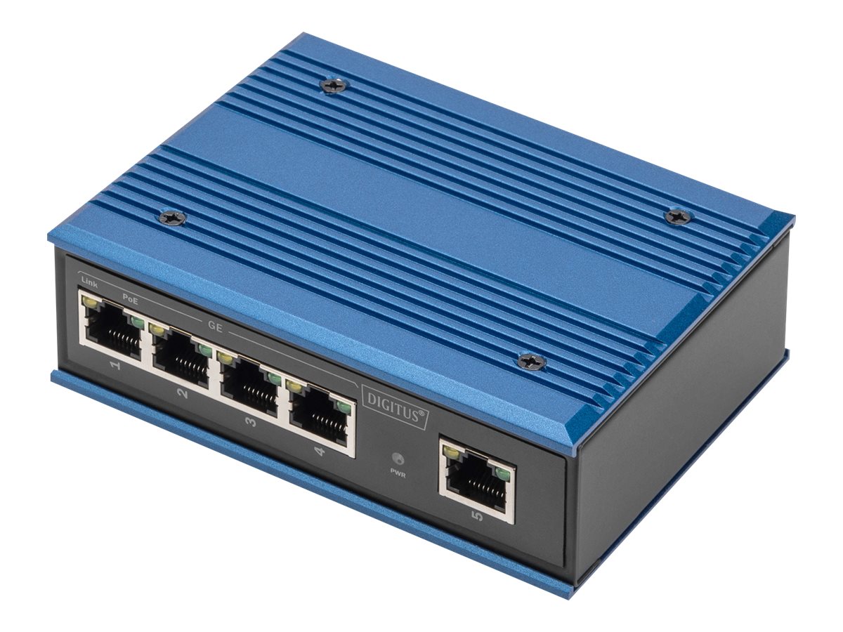 DIGITUS 4-Port Gigabit PoE Switch DN-651120 Vorderansicht