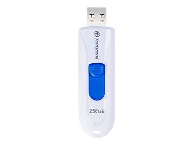 TRANSCEND 256GB USB3.1 Pen Drive Capless White - Vorderansicht