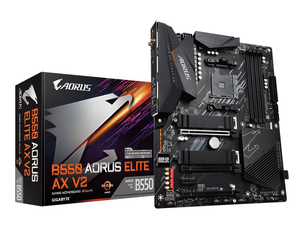 GIGABYTE B550 AORUS ELITE AX V2 Motherboard Anschlussansicht