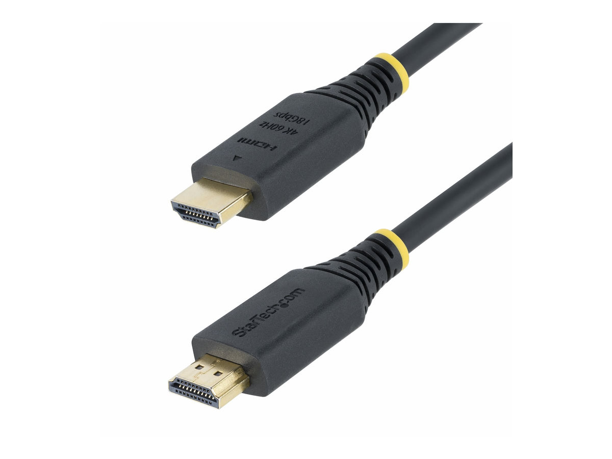 STARTECH.COM 150cm Premium Zertifiziertes High Speed HDMI Kabel 4K 60Hz/1440p 144Hz 18Gbps UHD HDMI 2.0 Arc Kabel TV/PC