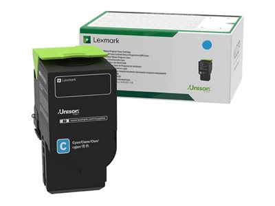 LEXMARK C232HC0 Cyan High Yield Tonerpatrone Vorderansicht
