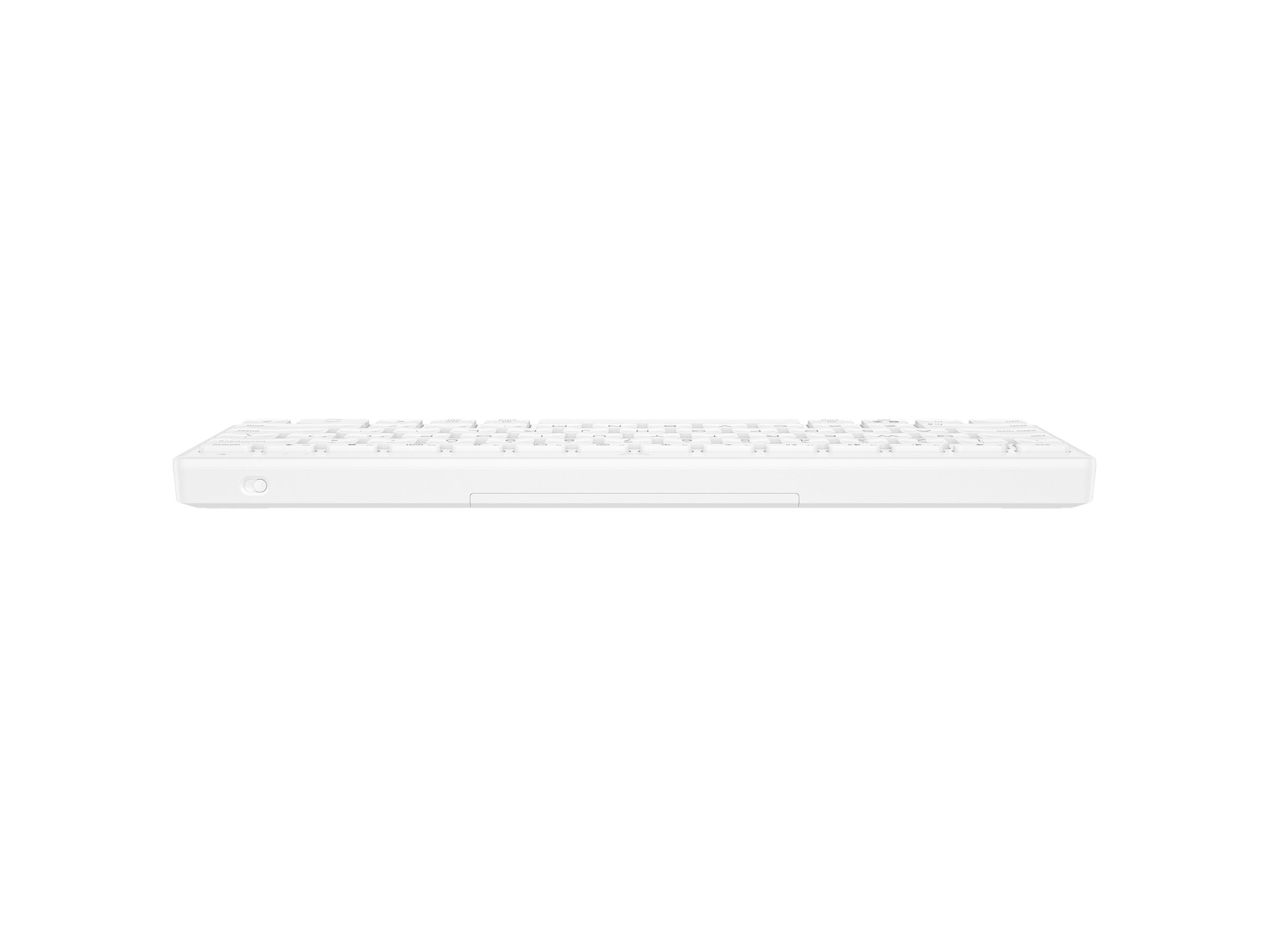 HP 350 WHT Compact Multi-Device Keyboard Seitenansicht
