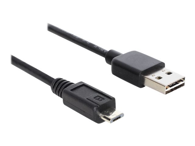 DELOCK Kabel EASY USB 2.0-A > Micro-B Stecker/Stecker 1 m - Vorderansicht
