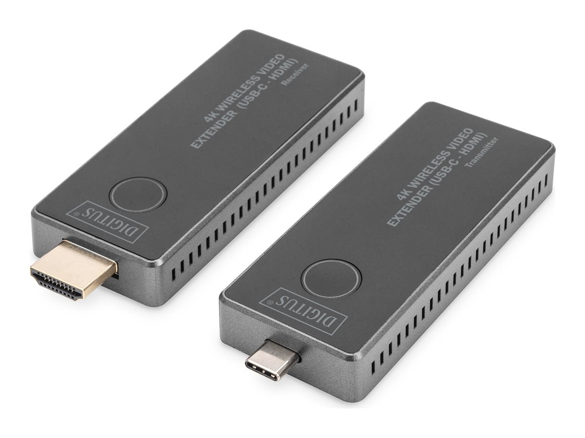 DIGITUS 4K Wireless AV Extender Set 30m USB-C - HDMI Vorderansicht