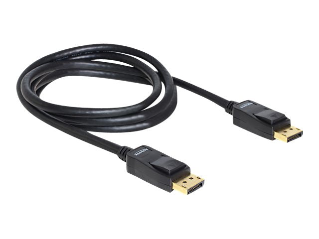DELOCK Kabel Displayport St-St. Gold 2m - Vorderansicht