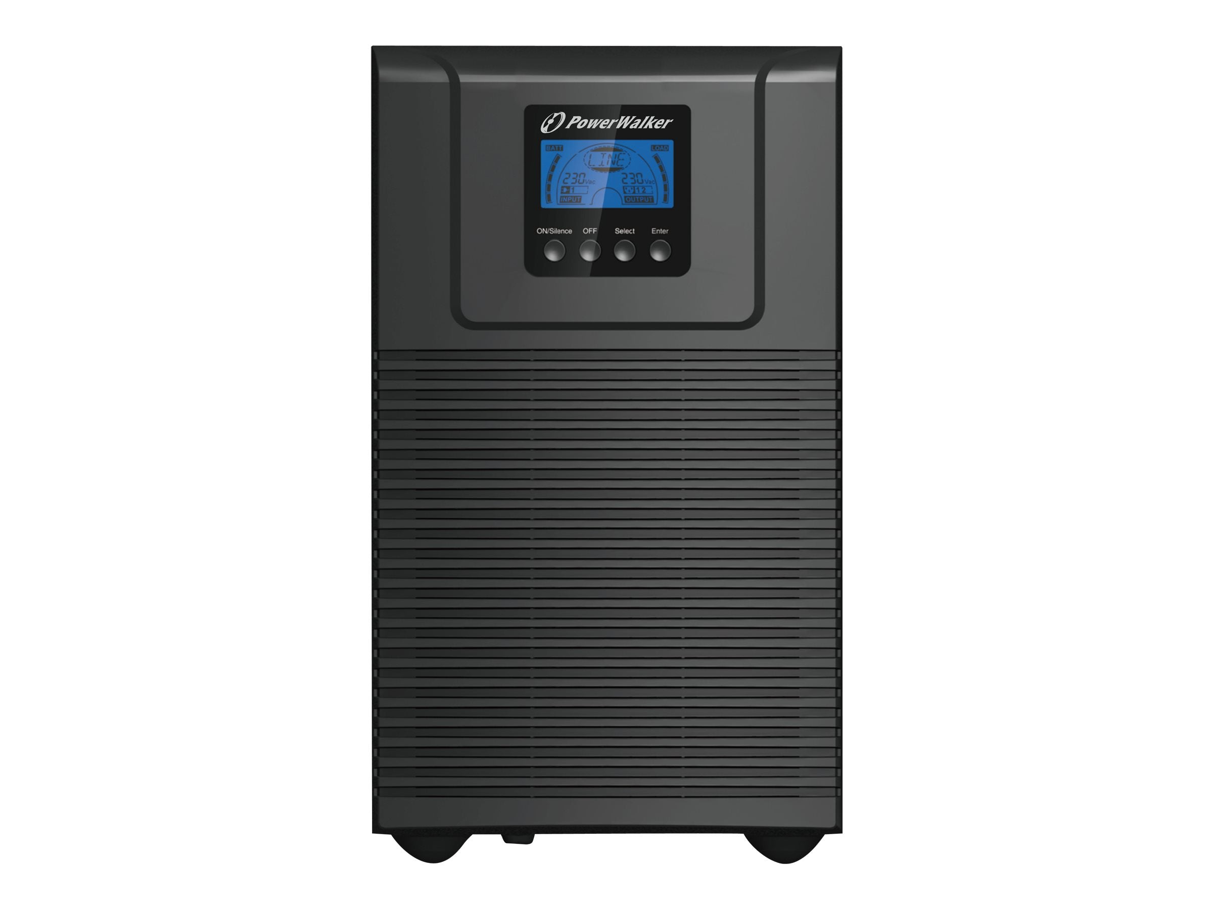 POWERWALKER VFI 2000 TG 2000VA 1800W Online USV Tower - Vorderansicht