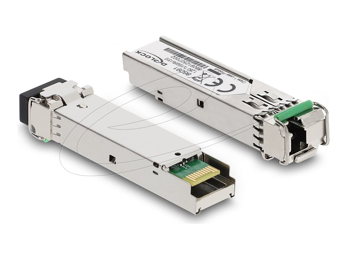 DELOCK SFP Modul 1000Base-BX SM TX 1550 / RX 1310 nm DDM Vorderansicht