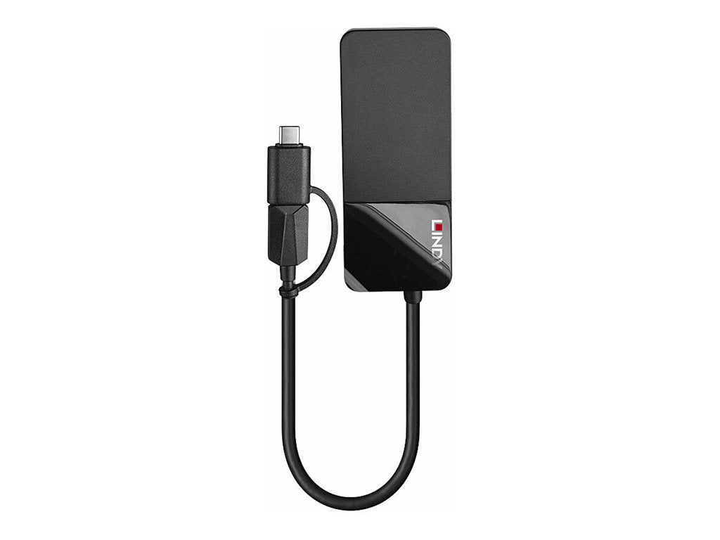 LINDY USB 3.0 Type A and C to HDMI & VGA Converter - Vorderansicht