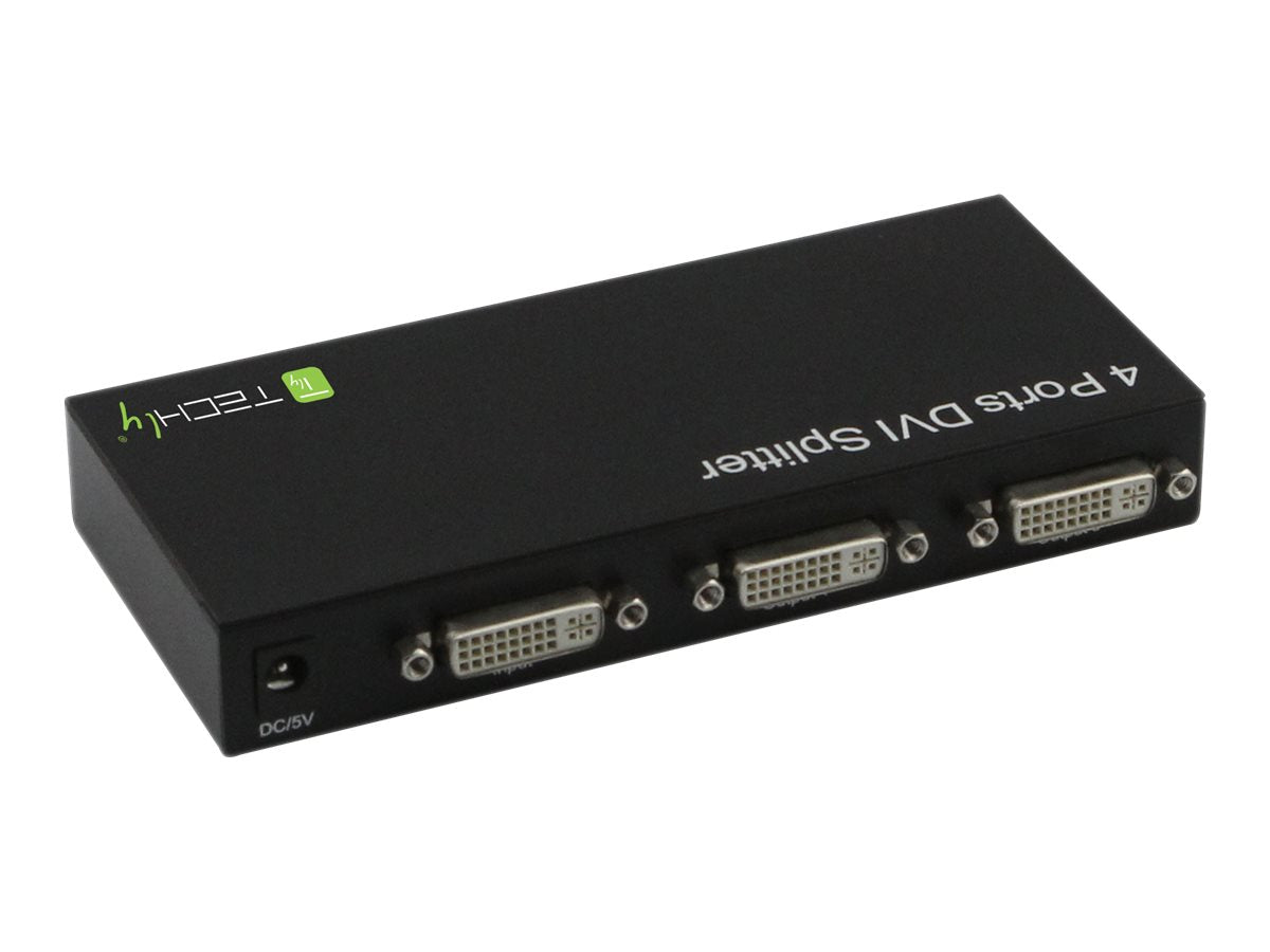TECHLY DVI-I 24+5 Extender/Video Splitter 4-Port Vorderansicht