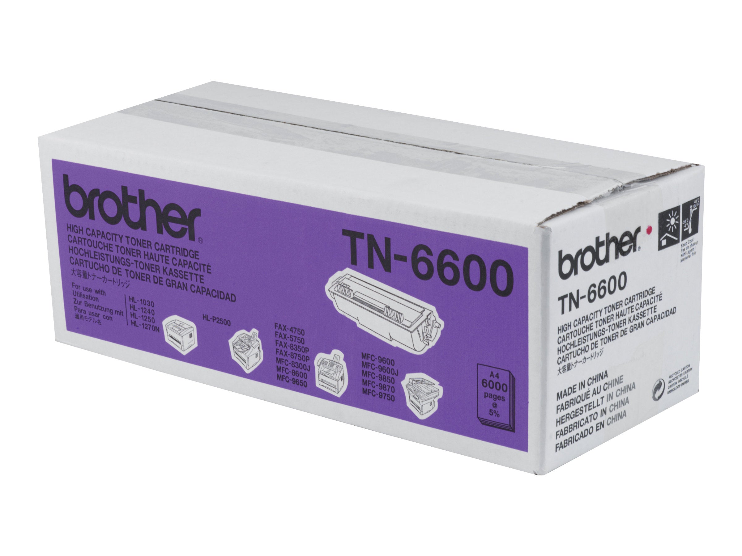 BROTHER TN6600 Toner Vorderansicht