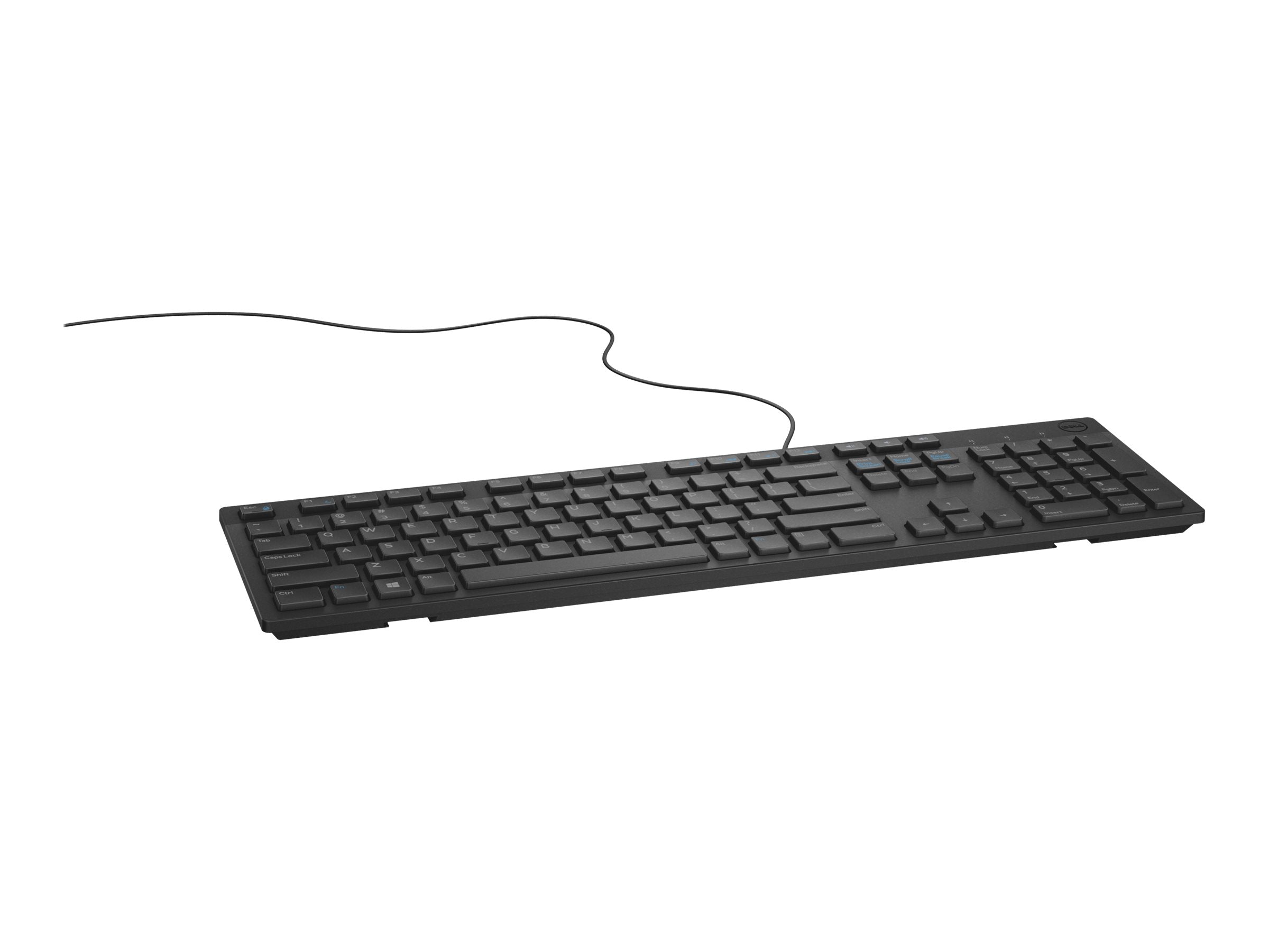 DELL Keyboard US-Euro Qwerty KB216 Quietkey USB Black - Vorderansicht