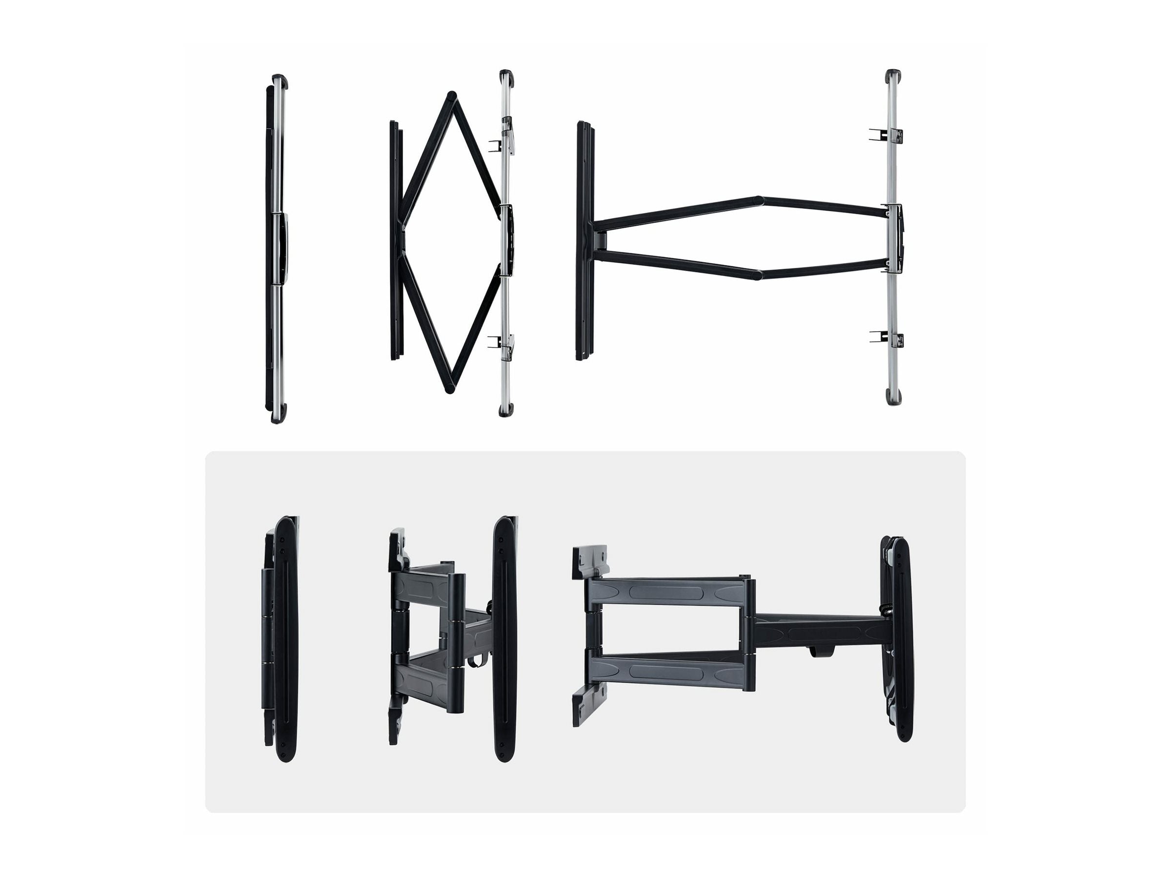 STARTECH.COM Ultraflache vollbewegliche TV-Wandhalterung fur Bildschirme bis 65 Zoll und 45 kg VESA 600x400 flaches Design