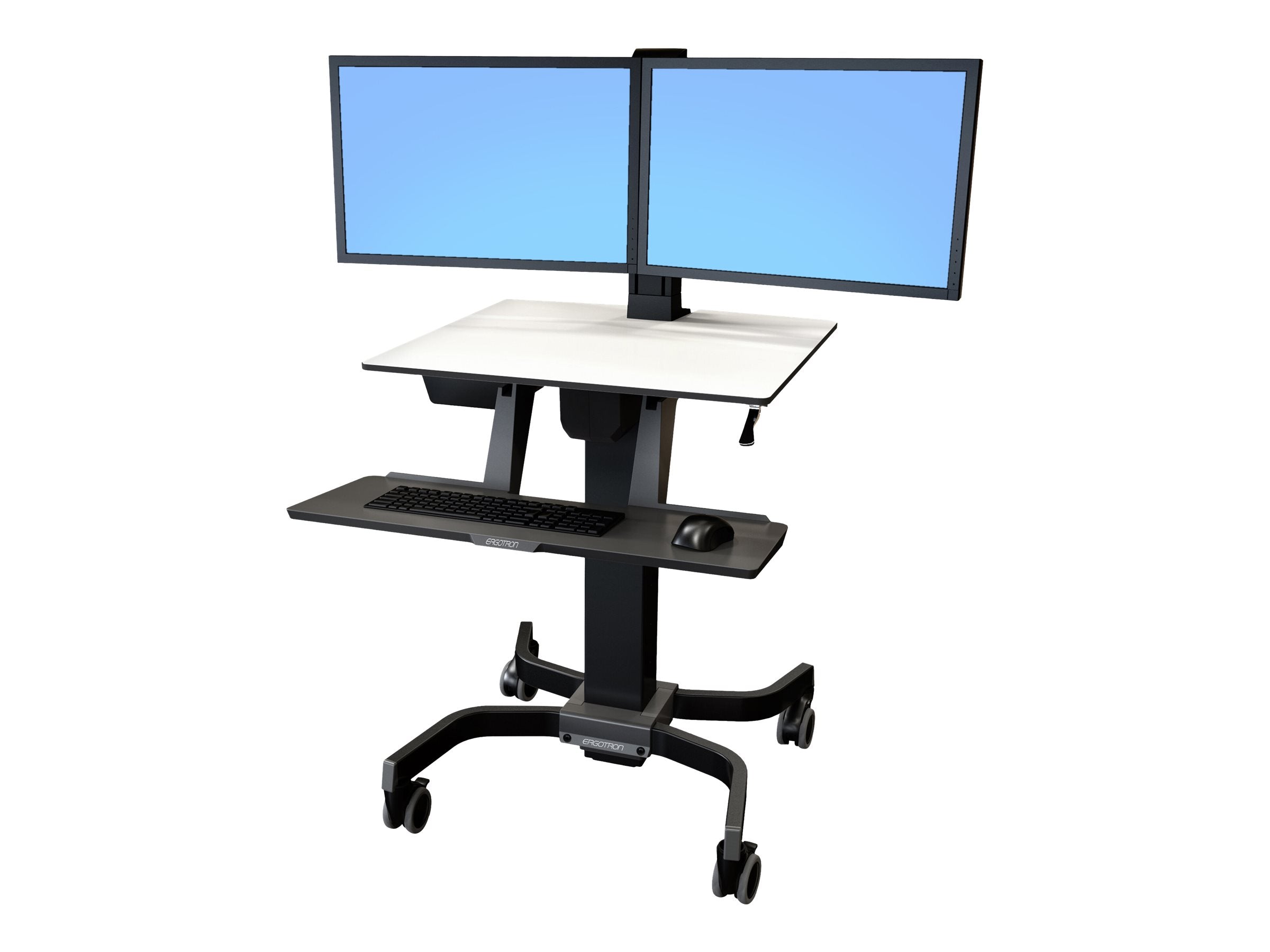 ERGOTRON WorkFit-C Steh-Sitz-Arbeitsplatz Dual HD Verpackung