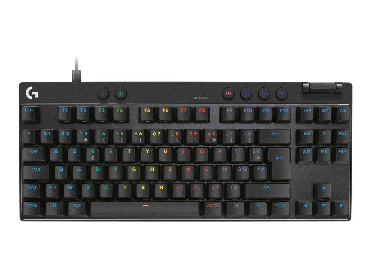 LOGITECH PRO X TKL RAPID Keyboard - Black (FR) Vorderansicht