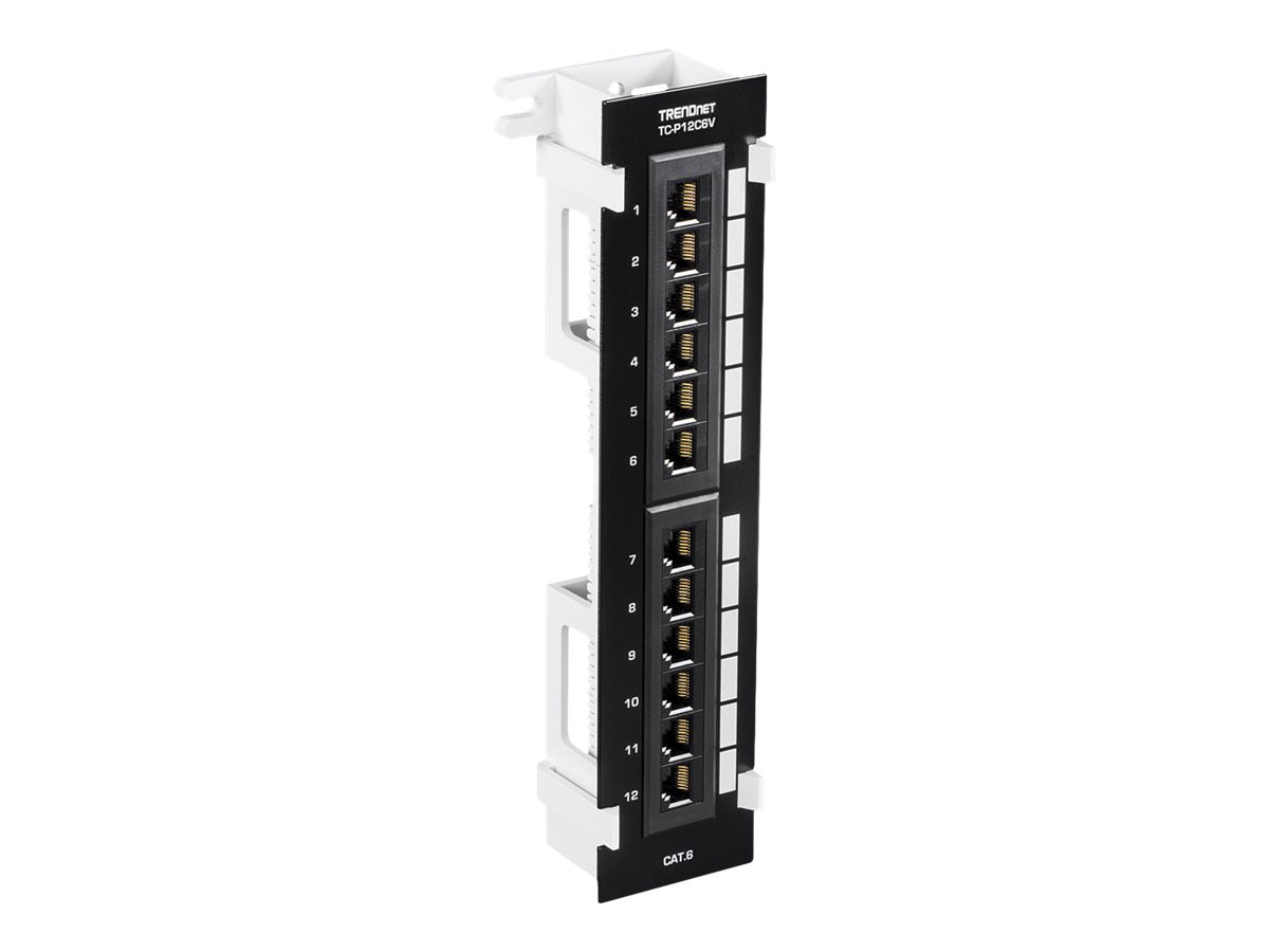 TRENDNET TC-P12C6V Patch Panel Vorderansicht