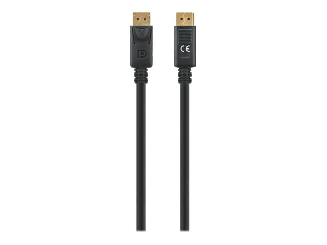 MANHATTAN 8K60Hz DisplayPort 1.4 Kabel Stecker auf Stecker 2m unterstützt 4K144Hz HDR vergoldete Kontakte schwarz