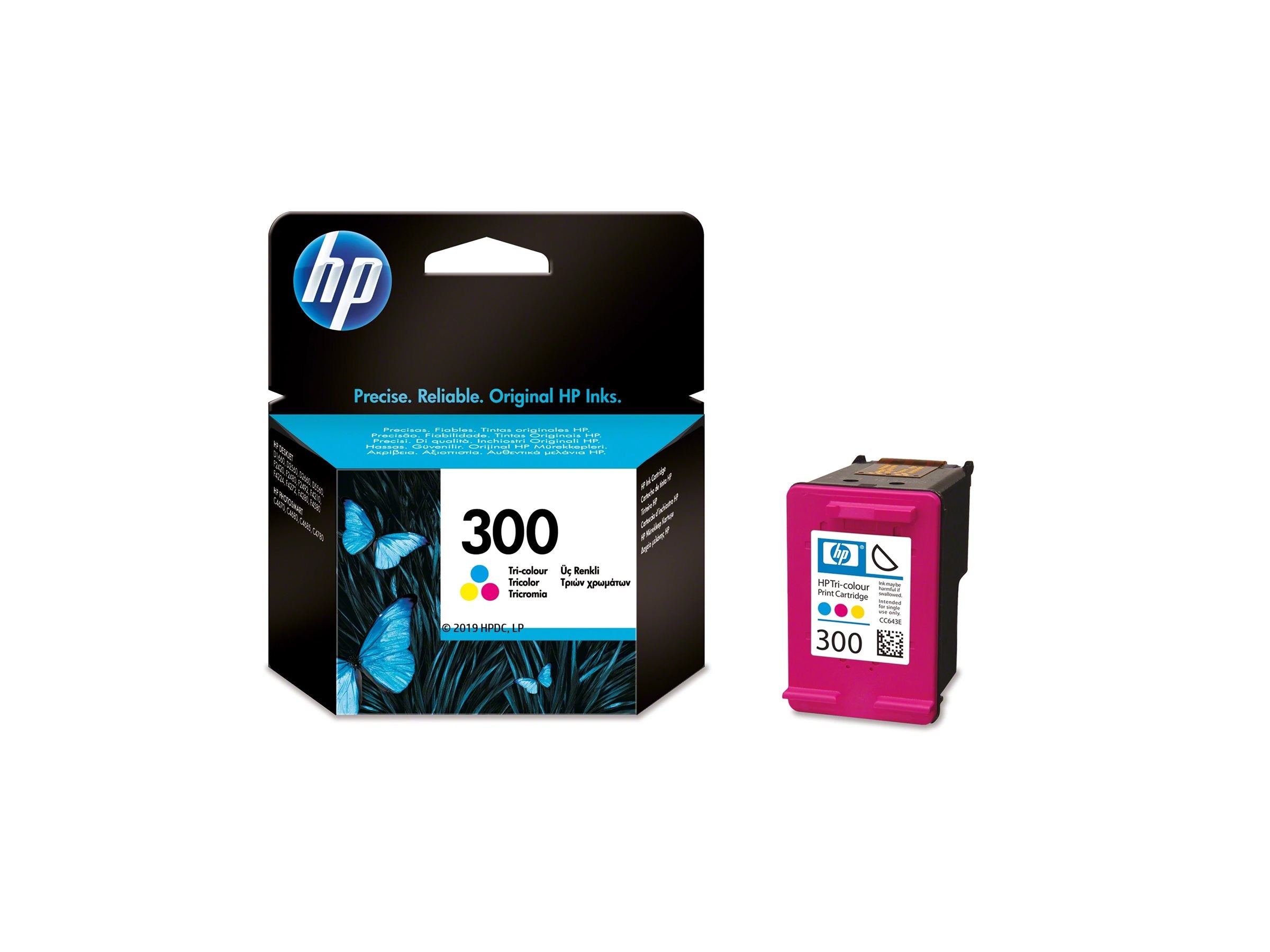 HP 300 Tintenpatrone CC643EE UUS Vorderansicht