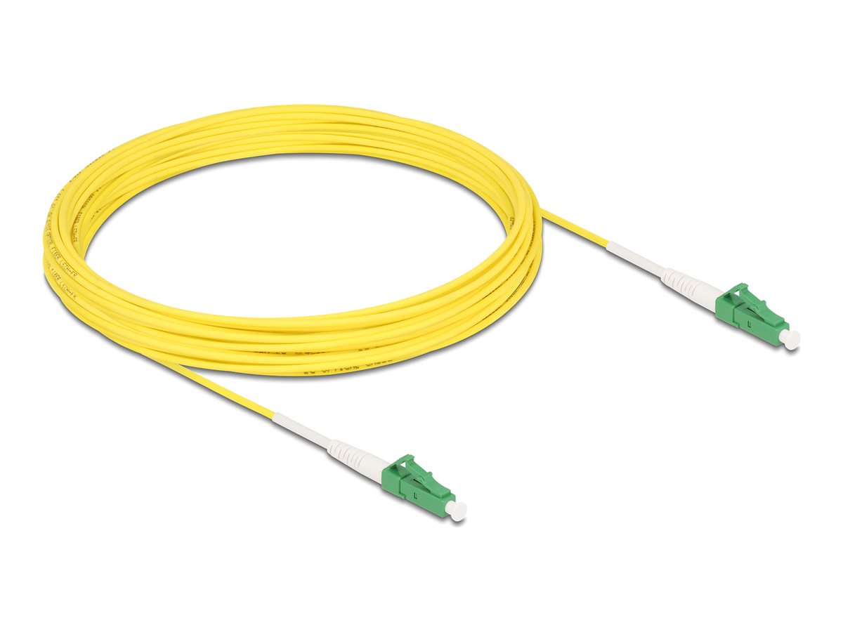 DELOCK Kabel Lichtwellenleiter LC-APC zu LC-APC Simplex Singlemode OS2 10m - Vorderansicht