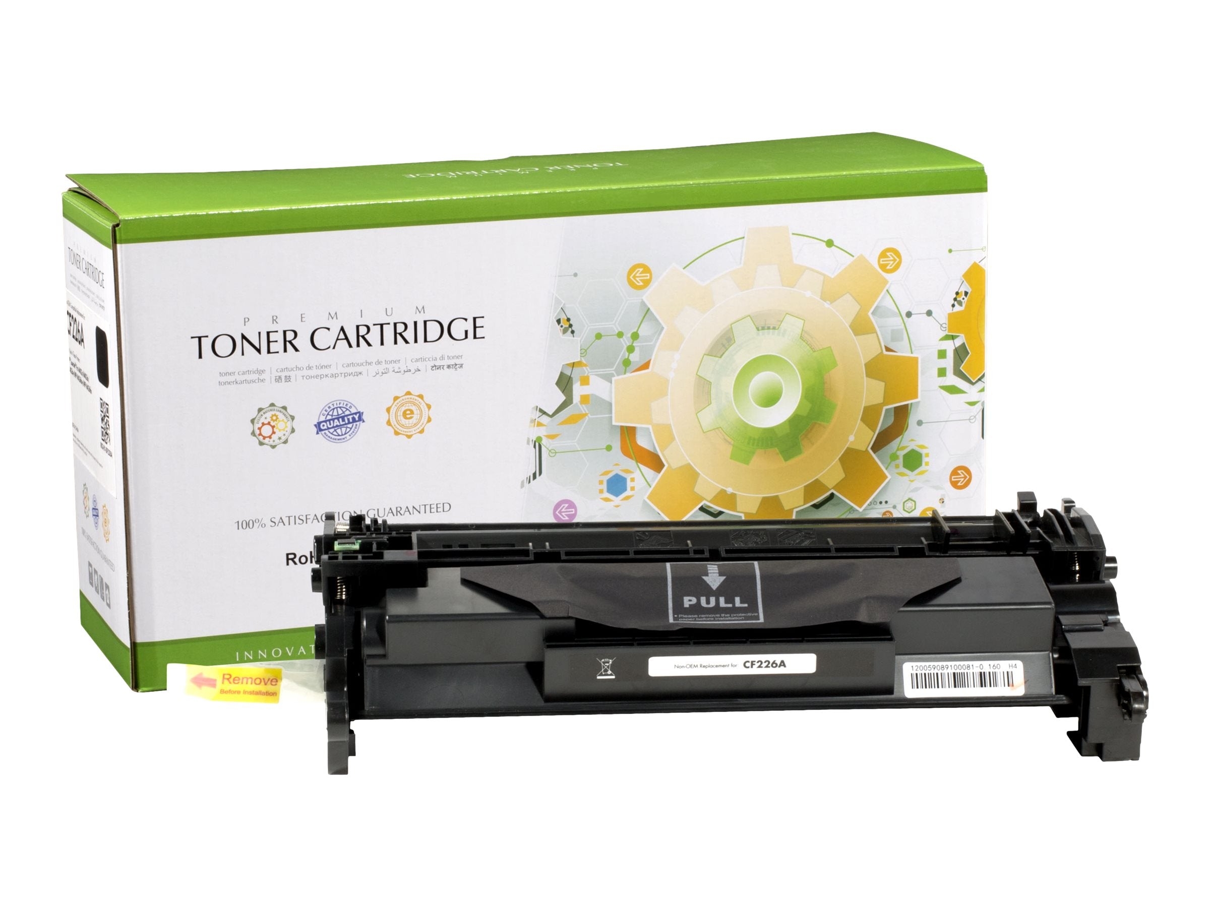 STATIC Tonerpatrone kompatibel mit HP CF226A schwarz - Vorderansicht